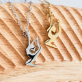 Dancer Necklace (Silver or Gold) Custom Engraving
