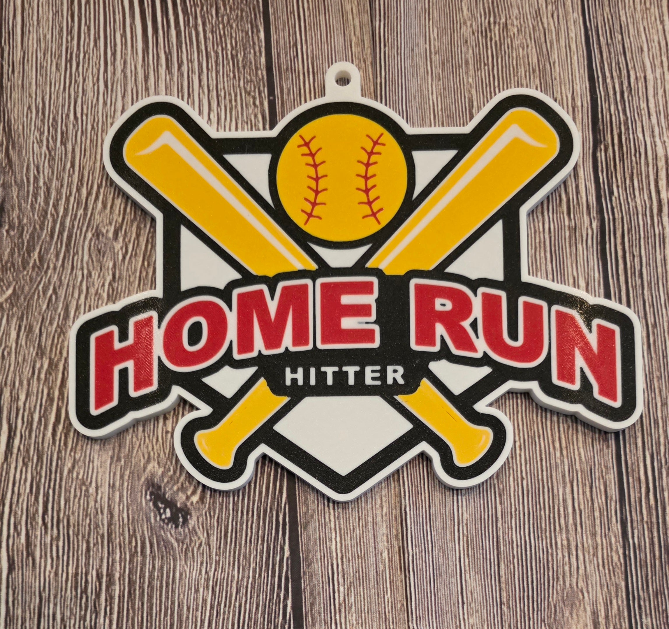 Home Run Hitter Home Plate Hype Chain 3D print