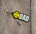 Softball Dad Keychain 3D Print