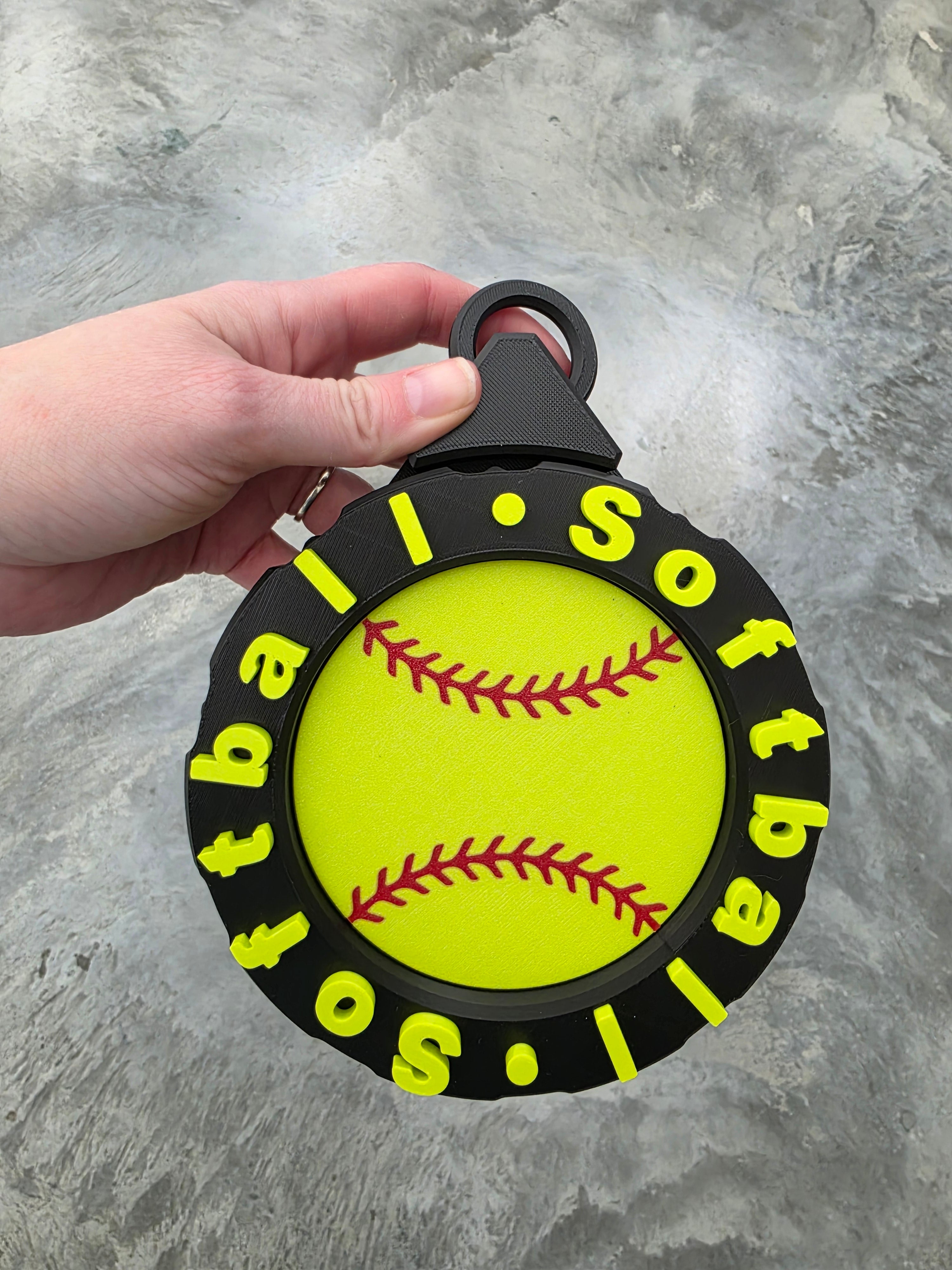Softball Spinner Hype Chain 3D Print