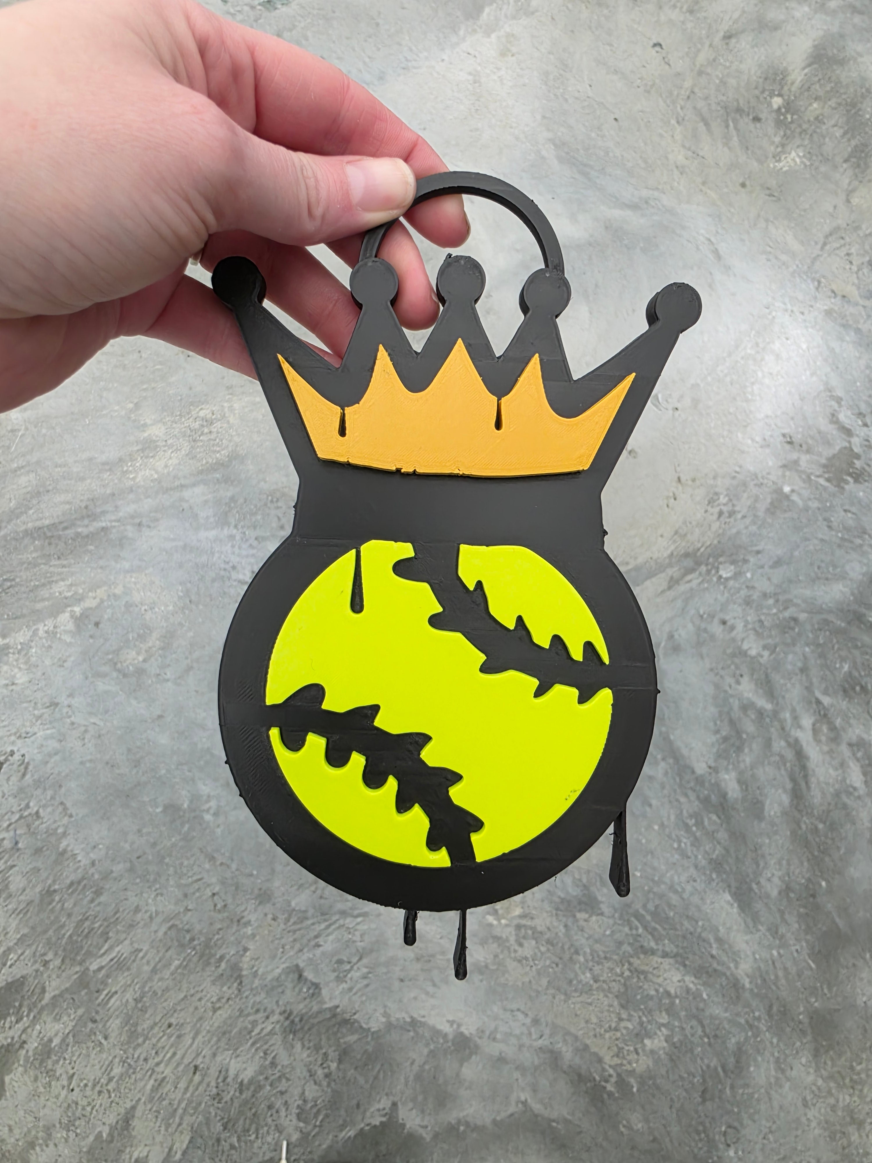 Softball Crown Drip Hype Chain 3D Print