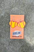 Softball Heart Earrings 3D Print