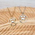 Baseball/Softball Necklace (Silver or Gold) Custom Engraving